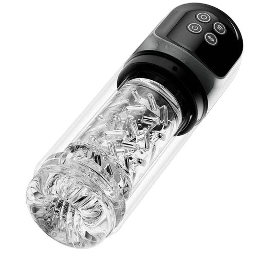 Rotating Male Masturbator with Suction and Waterproof Vibrating Features