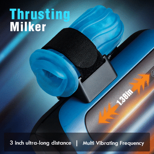 Thrusting Male Masturbator Pocket Pussy for Men with  Multi-Speed& Stoker Length Settings