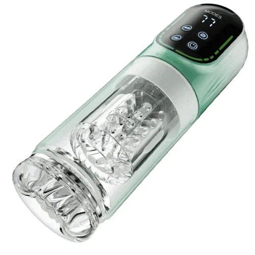 Hydro-Power Water Penis Pump with Rotating Suction and Vibrating Magic male mastur