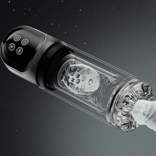 Rotating Male Masturbator with Suction and Waterproof Vibrating Features