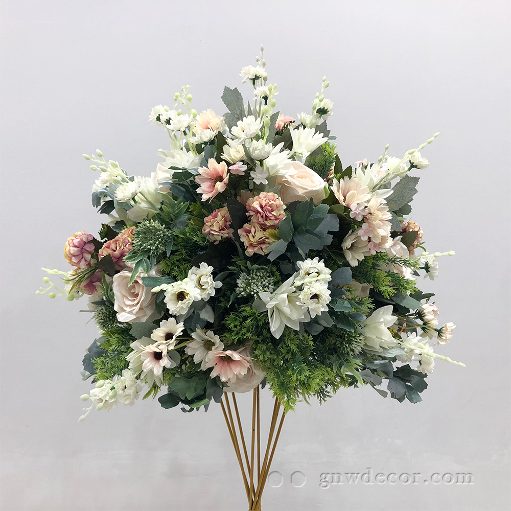 Artificial flower table centerpieces ball 18"