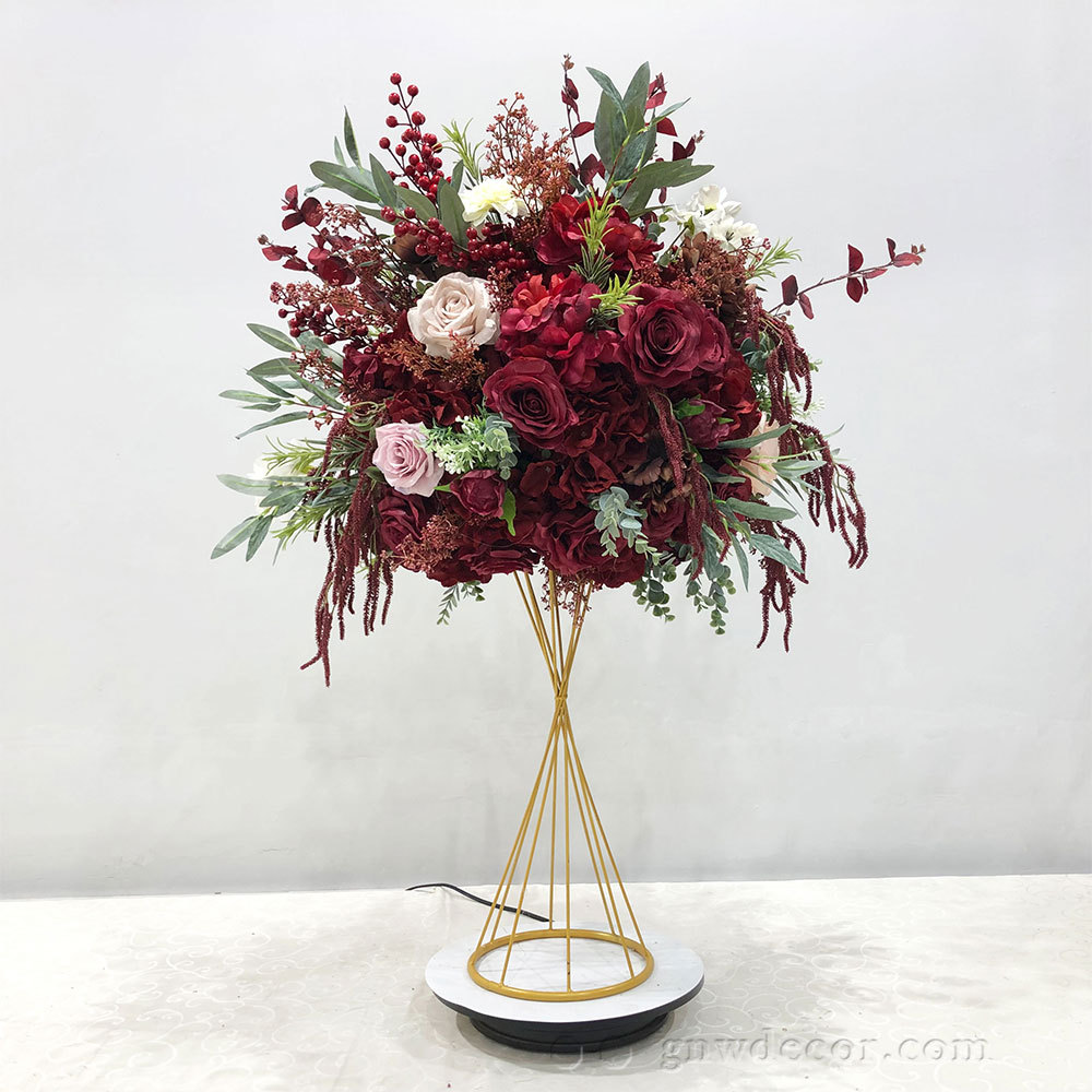 Artificial flower table centerpieces ball 22''