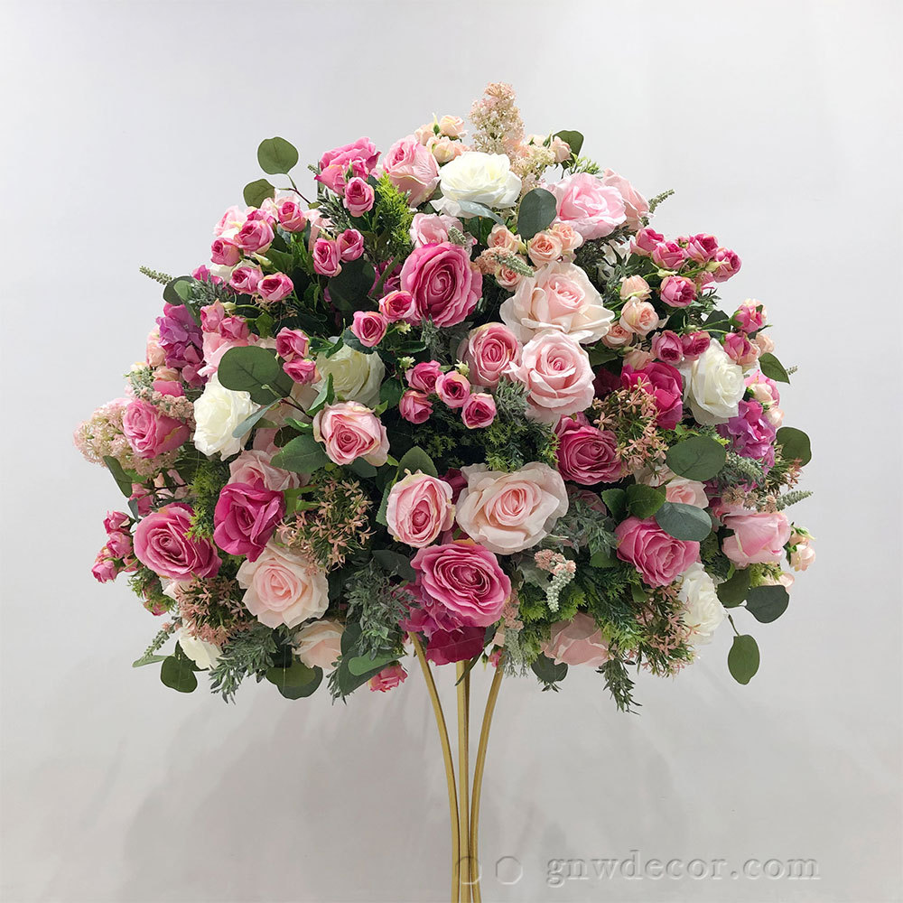 Artificial flower table centerpieces ball 30''