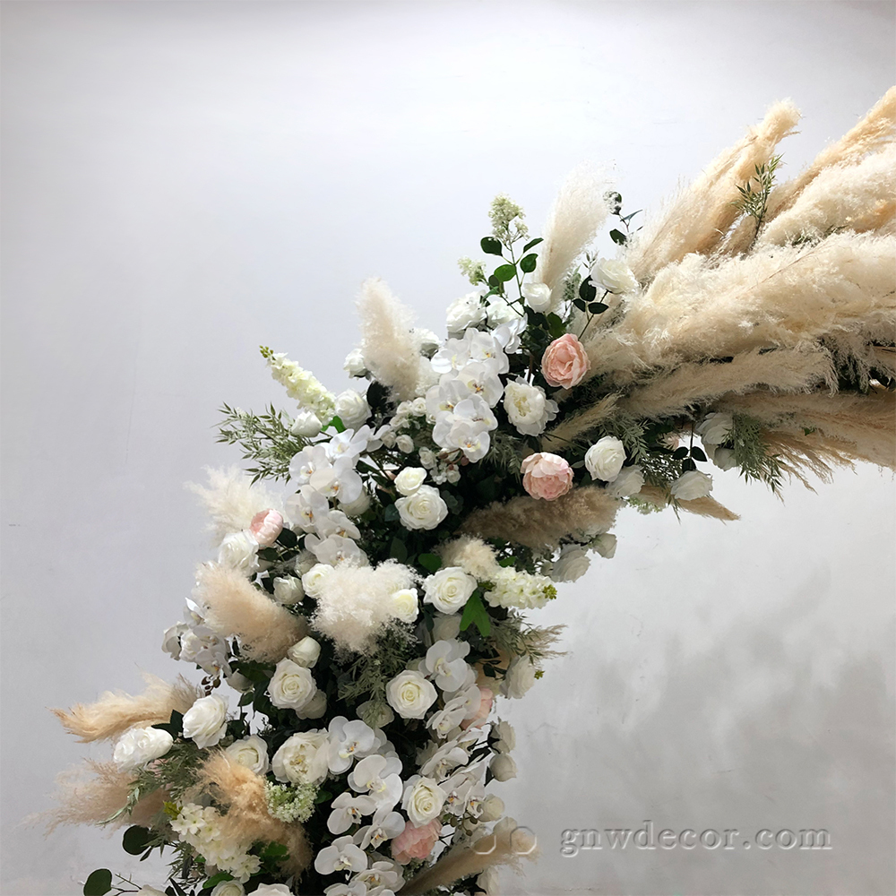 Artificial flower arch : circle ring shape