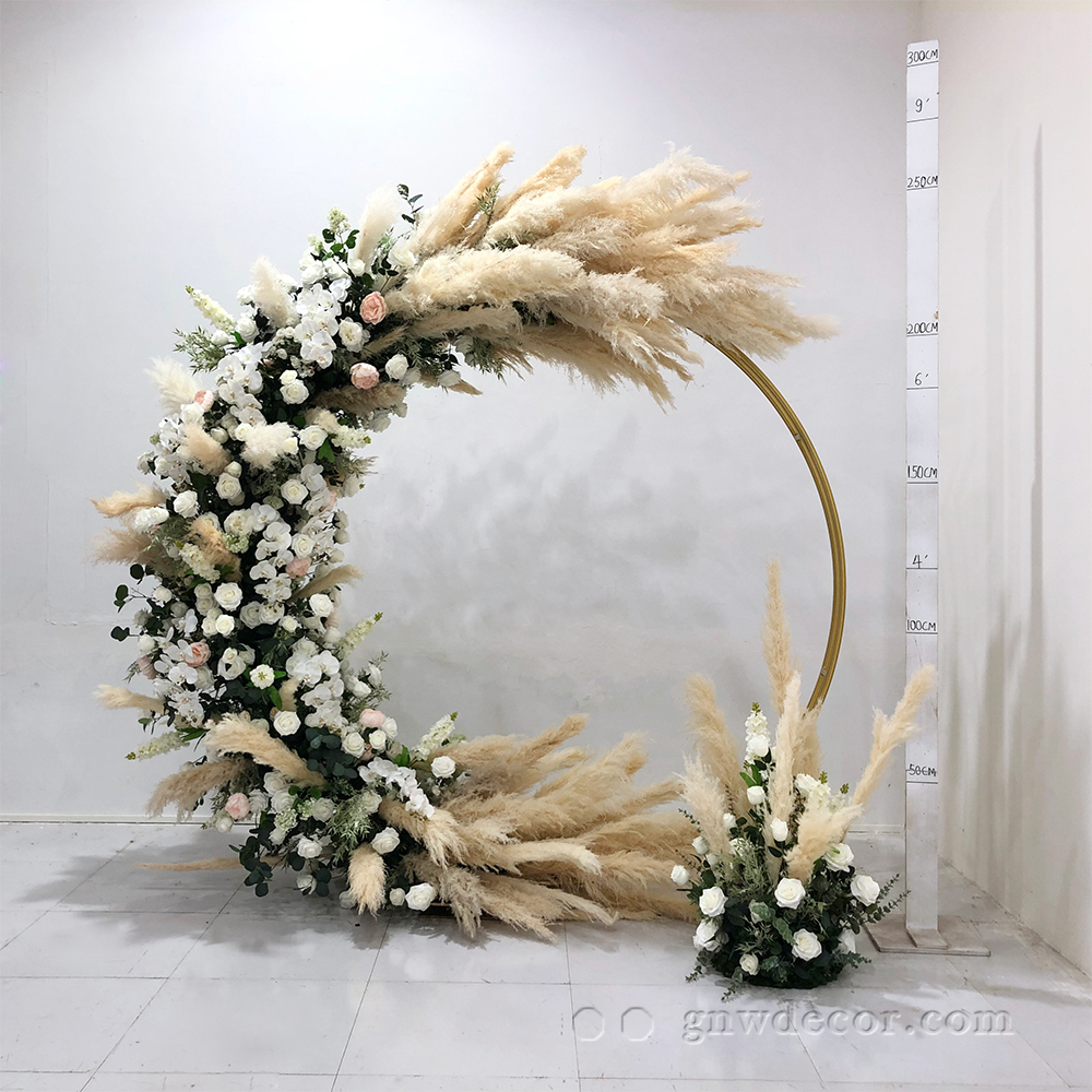 Artificial flower arch : circle ring shape