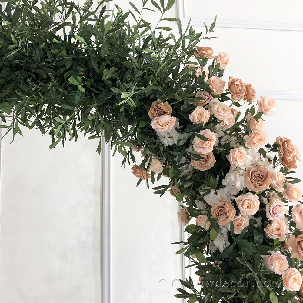 Artificial flower arch : circle ring shape