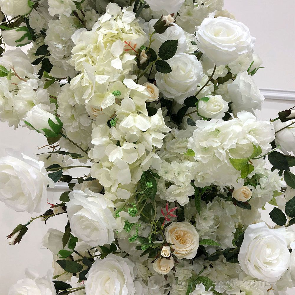 Artificial flower arch : circle ring shape