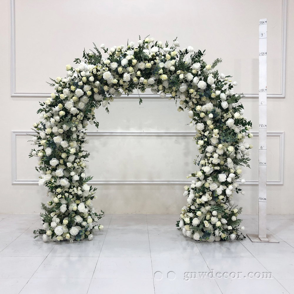 Artificial flower arch : n shape
