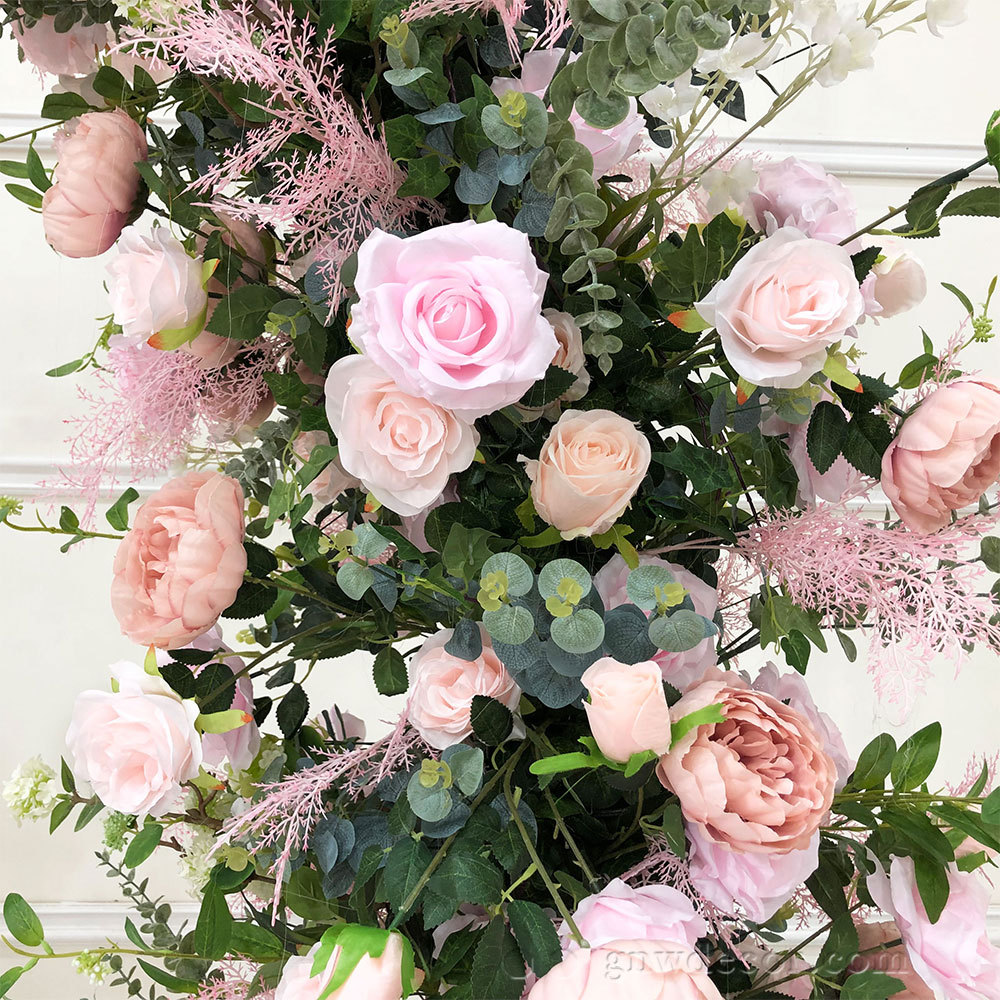 Artificial flower arch : n shape