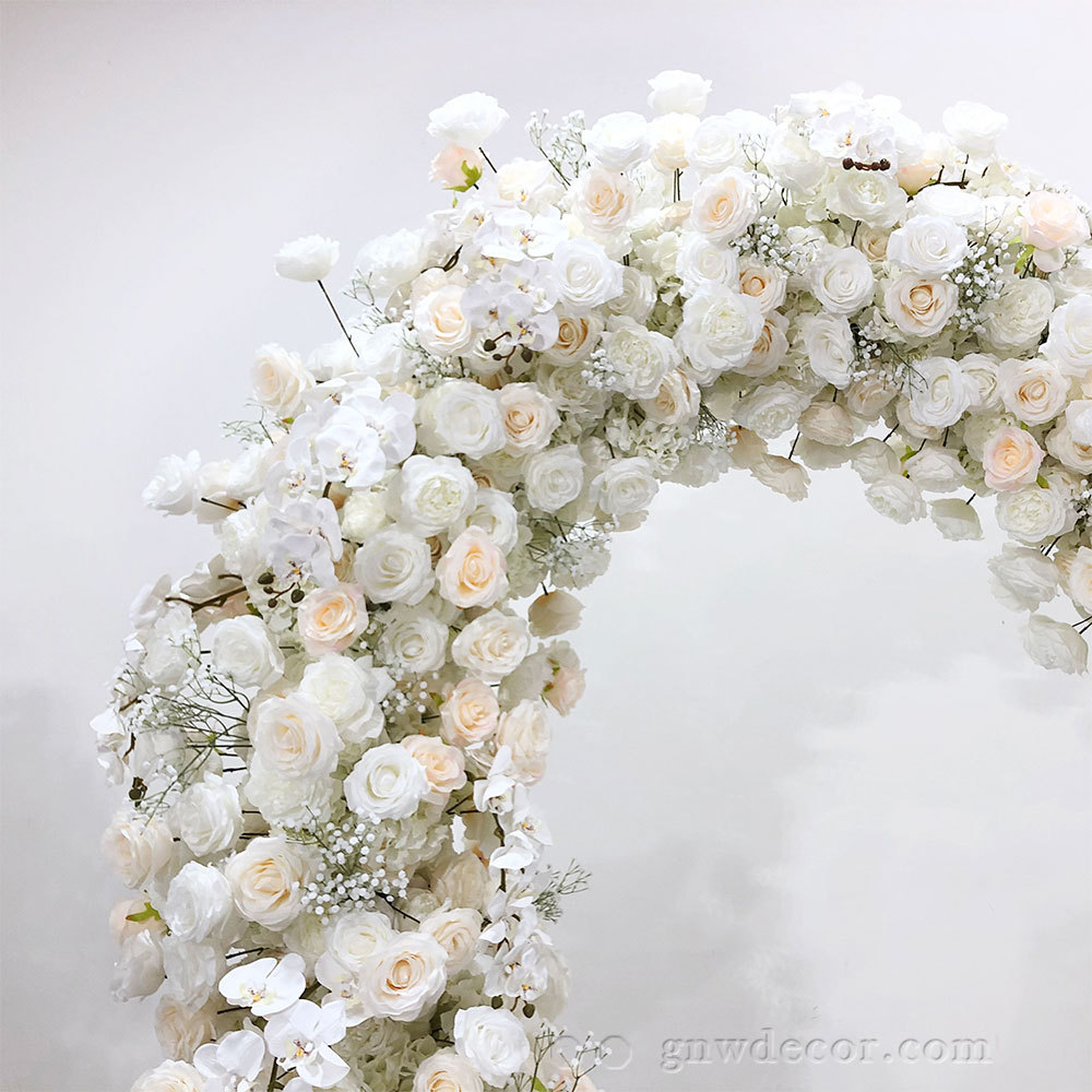 Artificial flower arch : heart shape