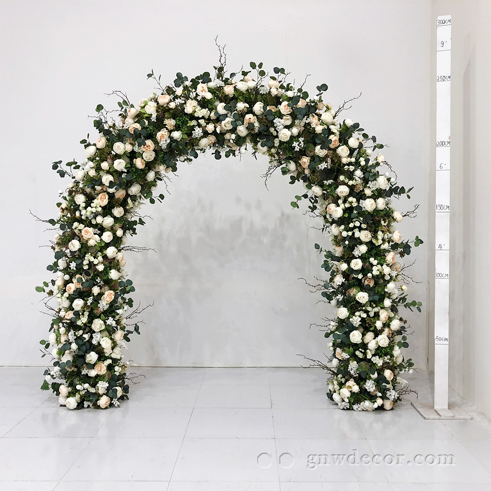 Artificial flower arch : n shape