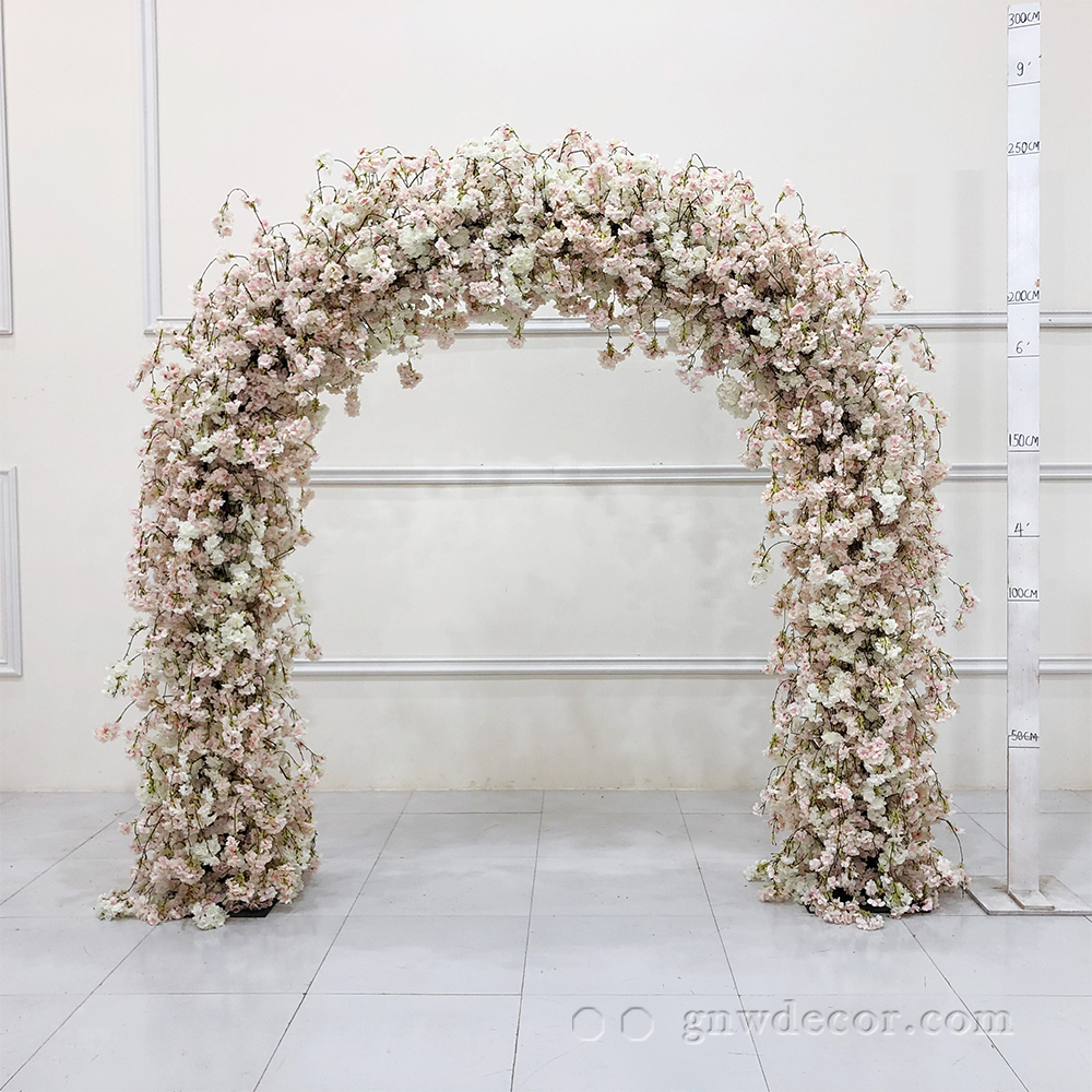 Artificial flower arch : n shape
