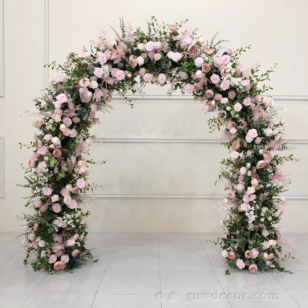 Artificial flower arch : n shape