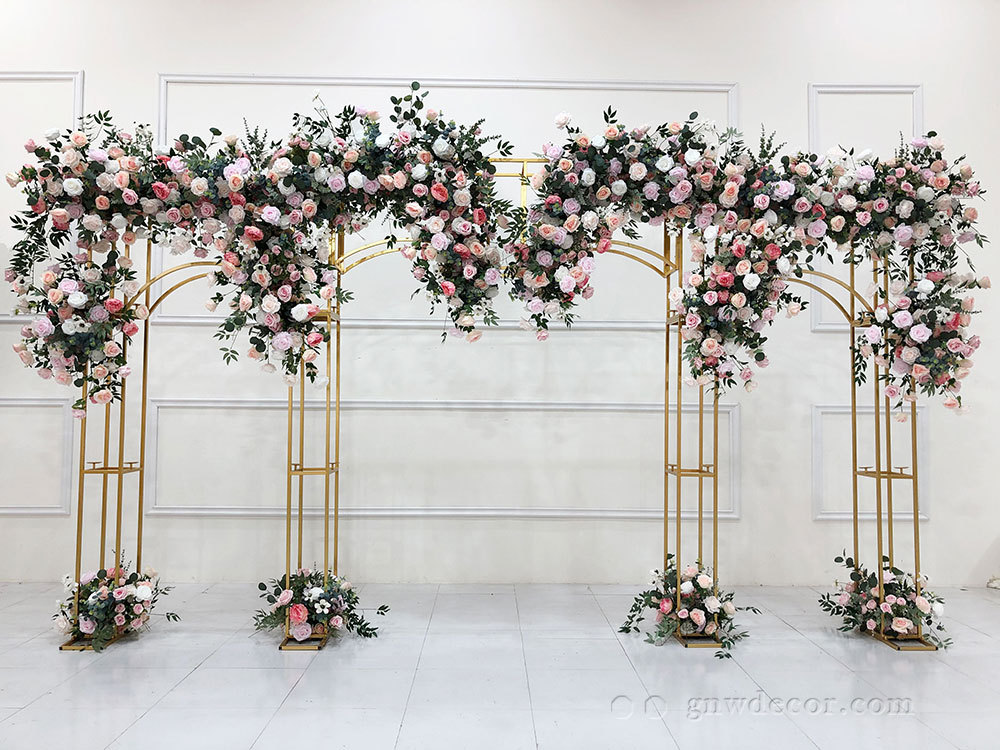 Artificial flower arch : stage frame