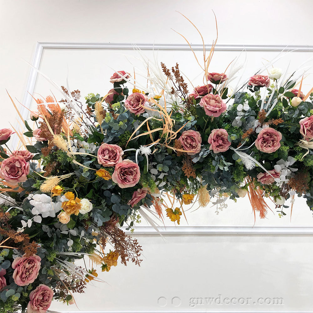 Artificial flower arch : circle ring shape
