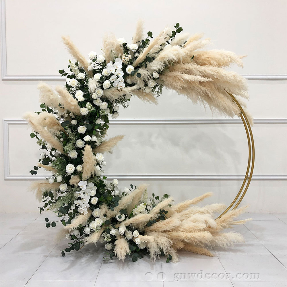 Artificial flower arch : circle ring shape