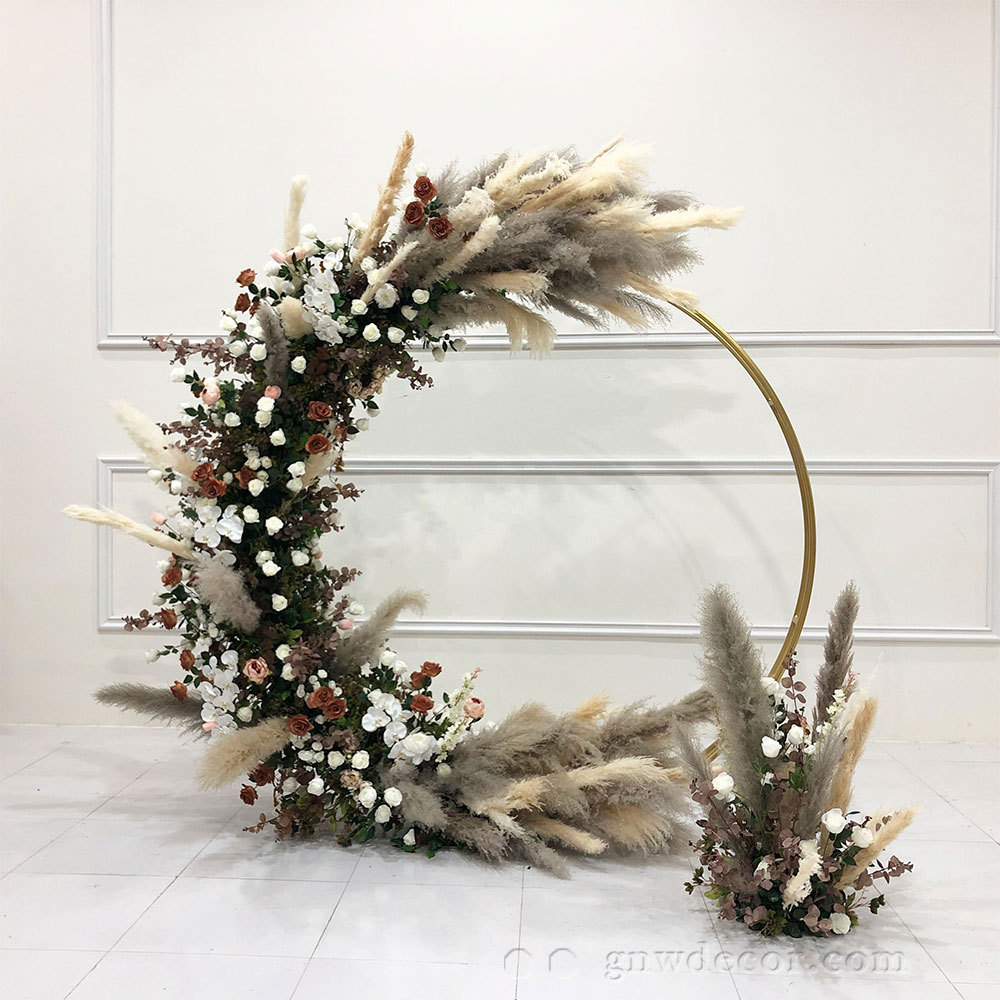 Artificial flower arch : circle ring shape