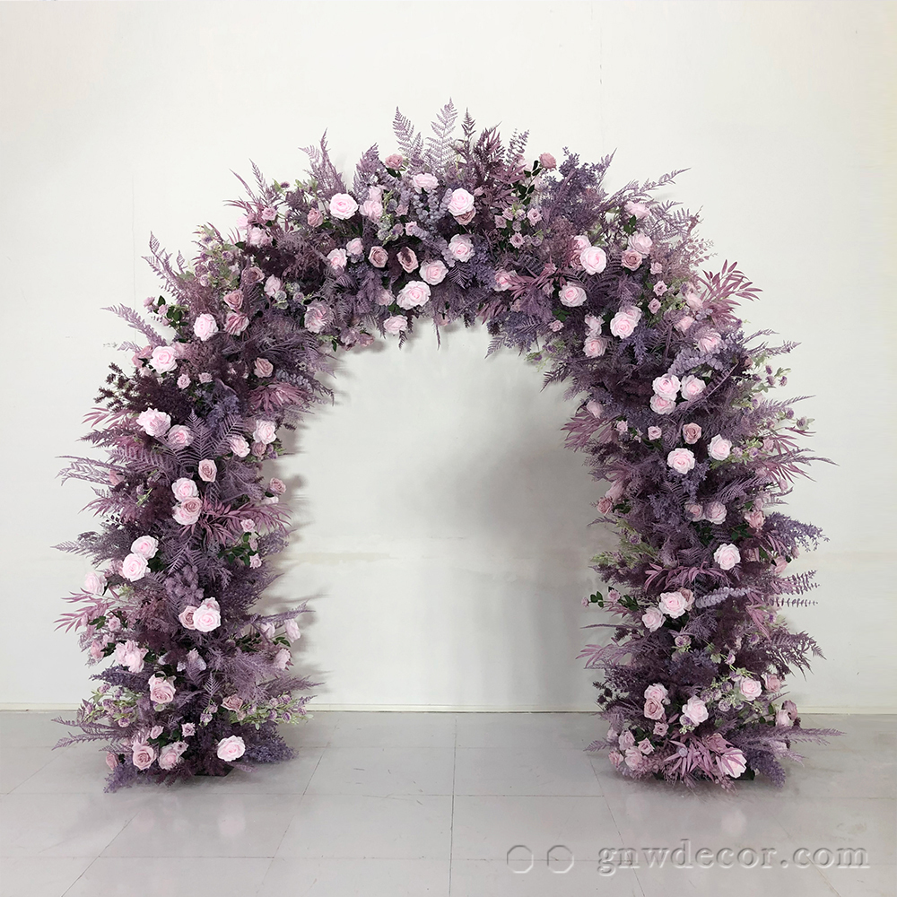 Artificial flower arch : n shape