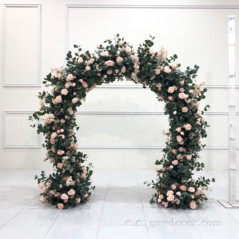 Artificial flower arch : n shape