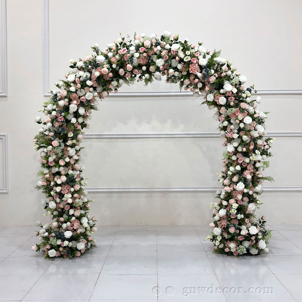 Artificial flower arch : n shape