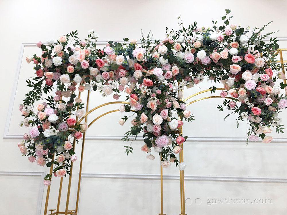 Artificial flower arch : stage frame
