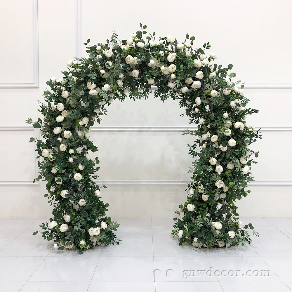 Artificial flower arch : n shape