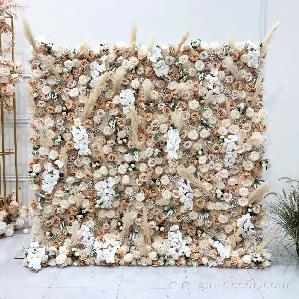 Artificial flower wall 8ft x 8ft