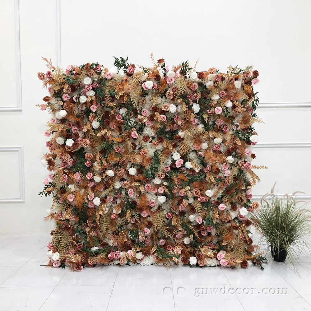 Artificial flower wall 8ft x 8ft