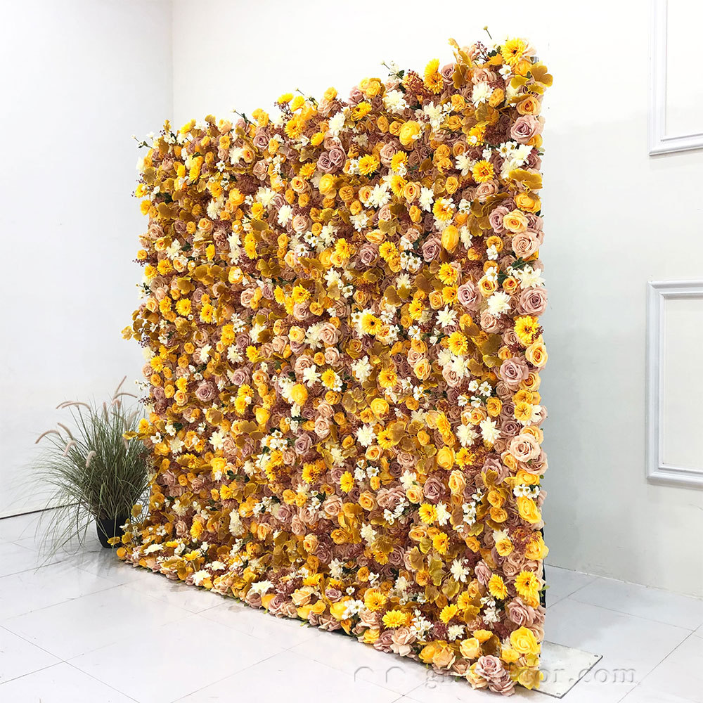 Artificial flower wall 8ft x 8ft