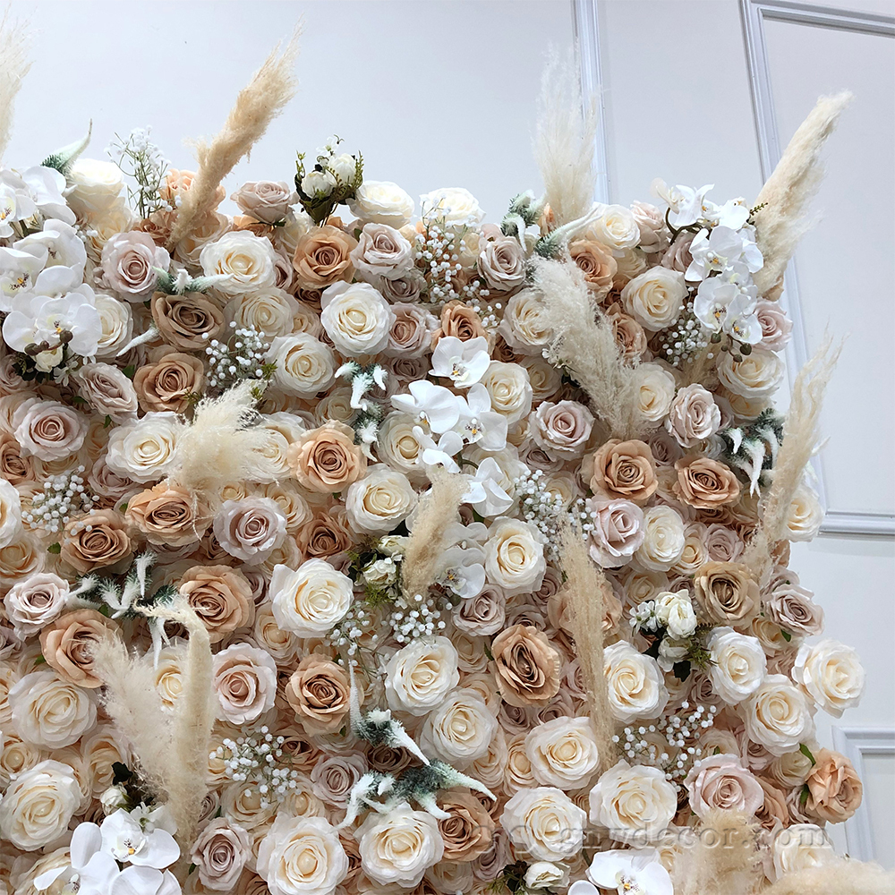 Artificial flower wall 8ft x 8ft