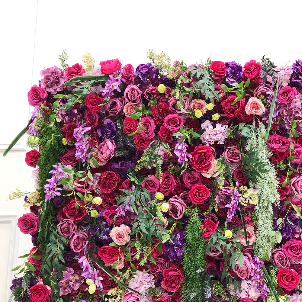 Artificial flower wall 8ft x 8ft