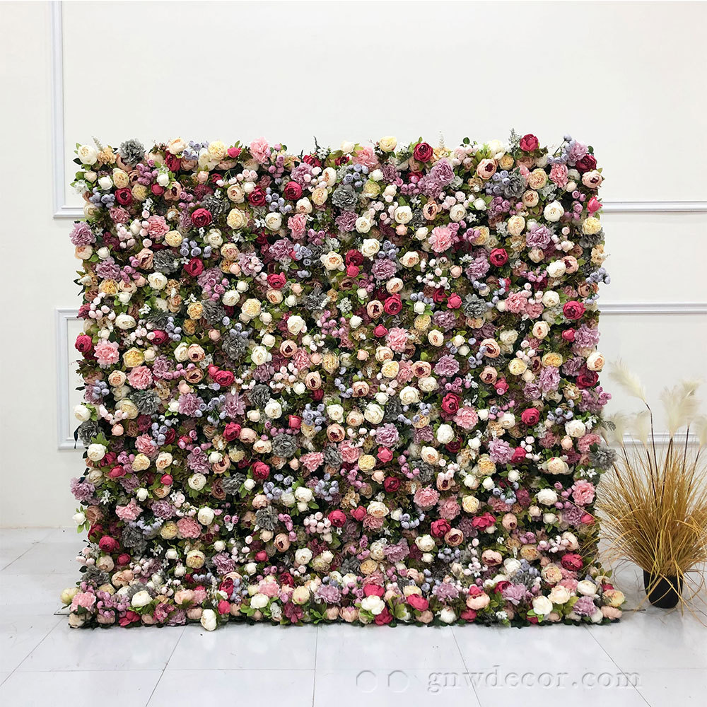 Artificial flower wall 8ft x 8ft