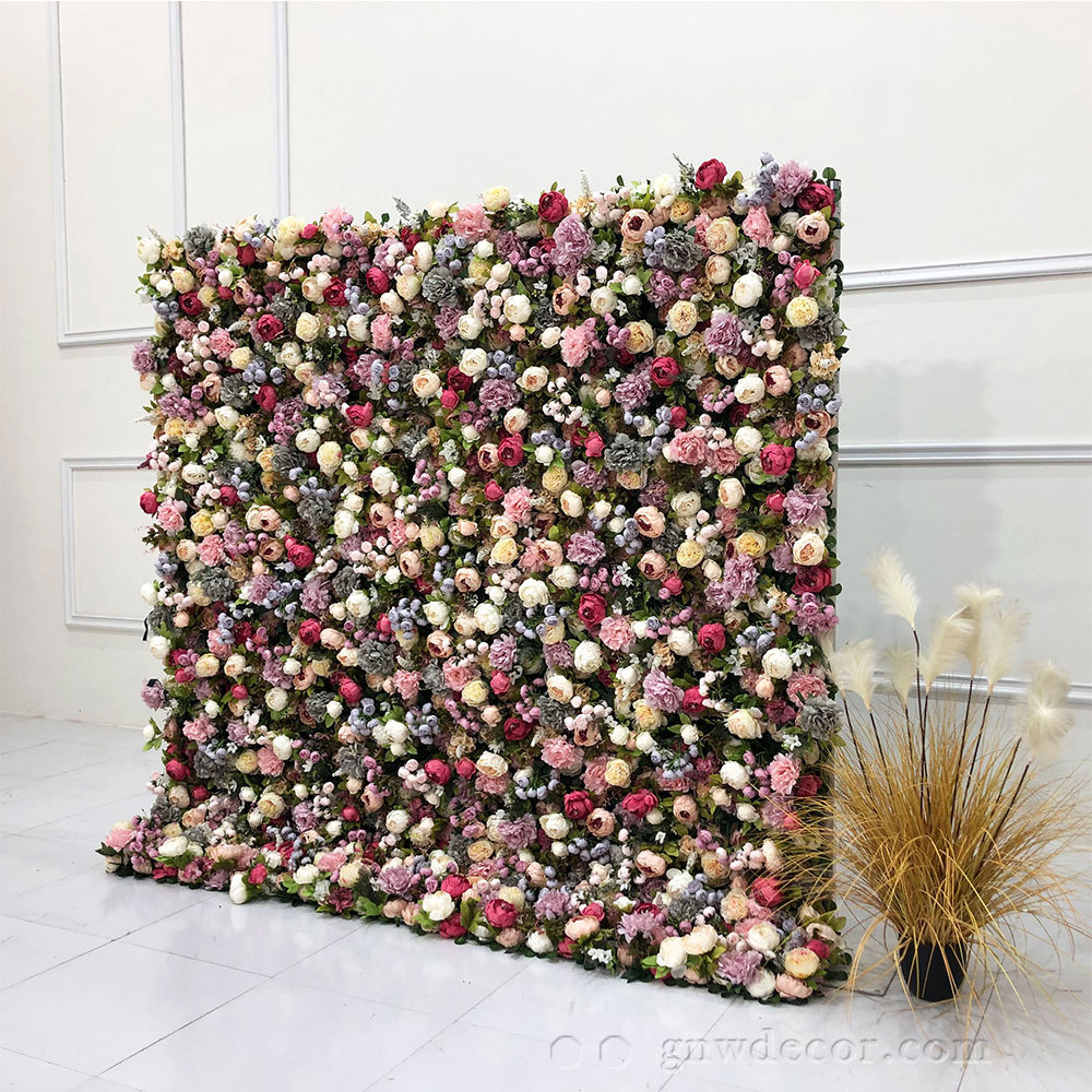 Artificial flower wall 8ft x 8ft