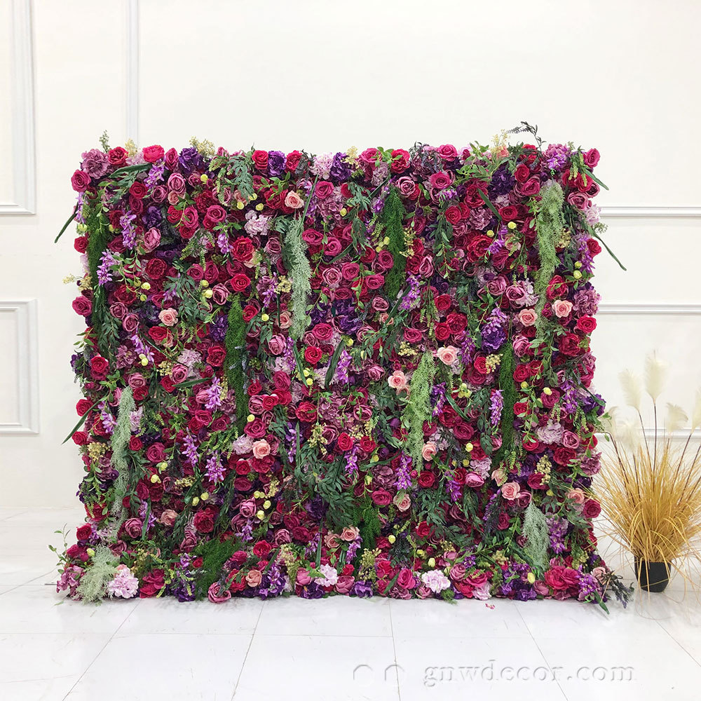 Artificial flower wall 8ft x 8ft