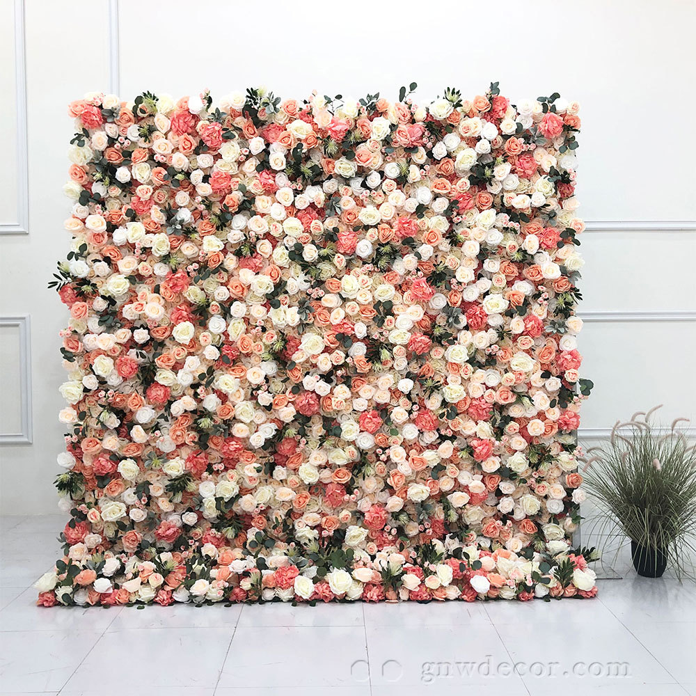 Artificial flower wall 8ft x 8ft