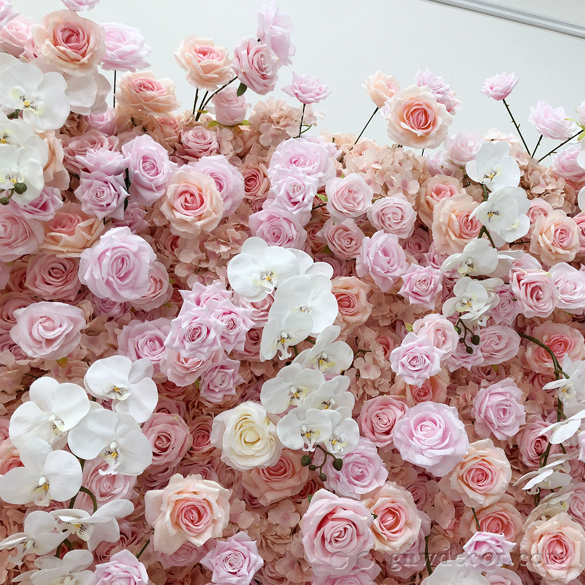 Artificial flower wall 8ft x 8ft