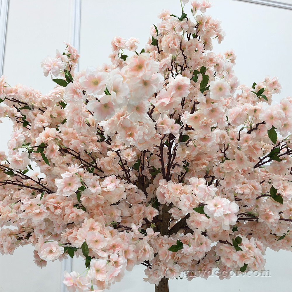 Artificial flower tree for table centerpiece