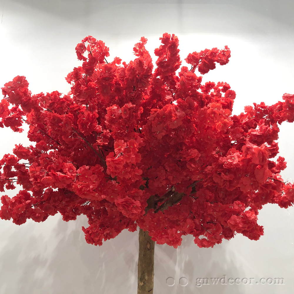 Artificial flower tree for table centerpiece