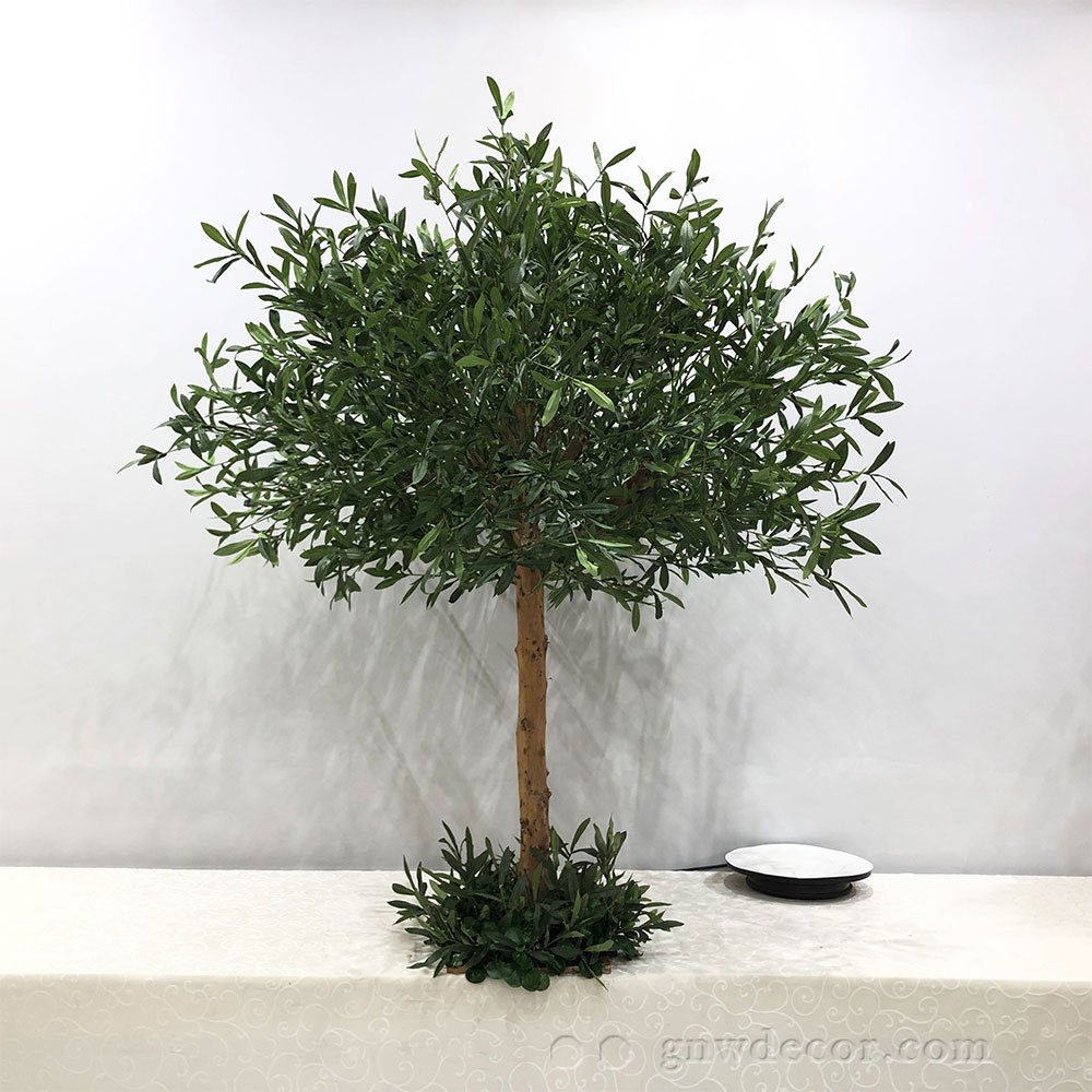 Artificial flower tree for table centerpiece