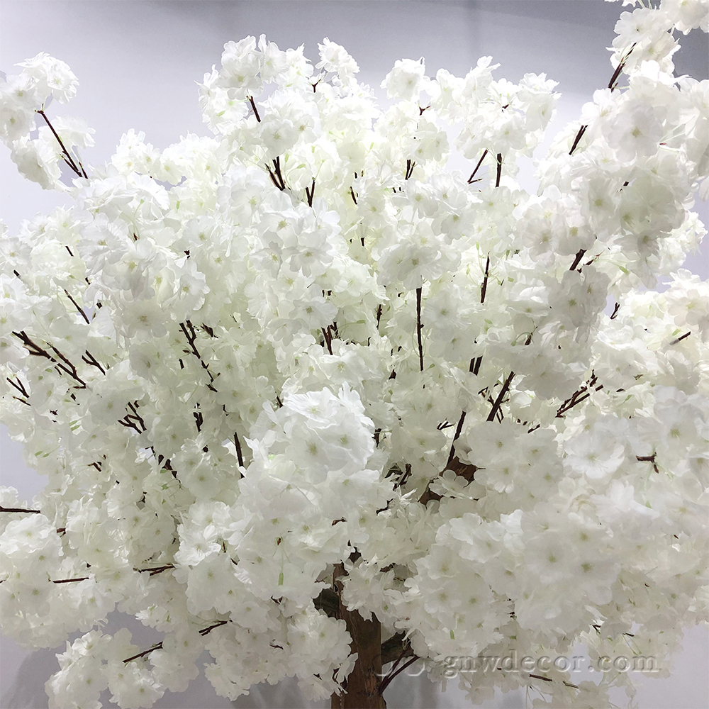 Artificial flower tree for table centerpiece