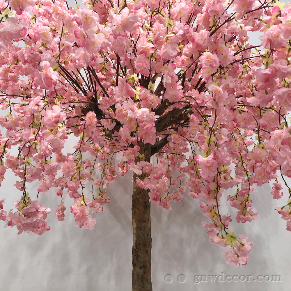Artificial flower tree for table centerpiece