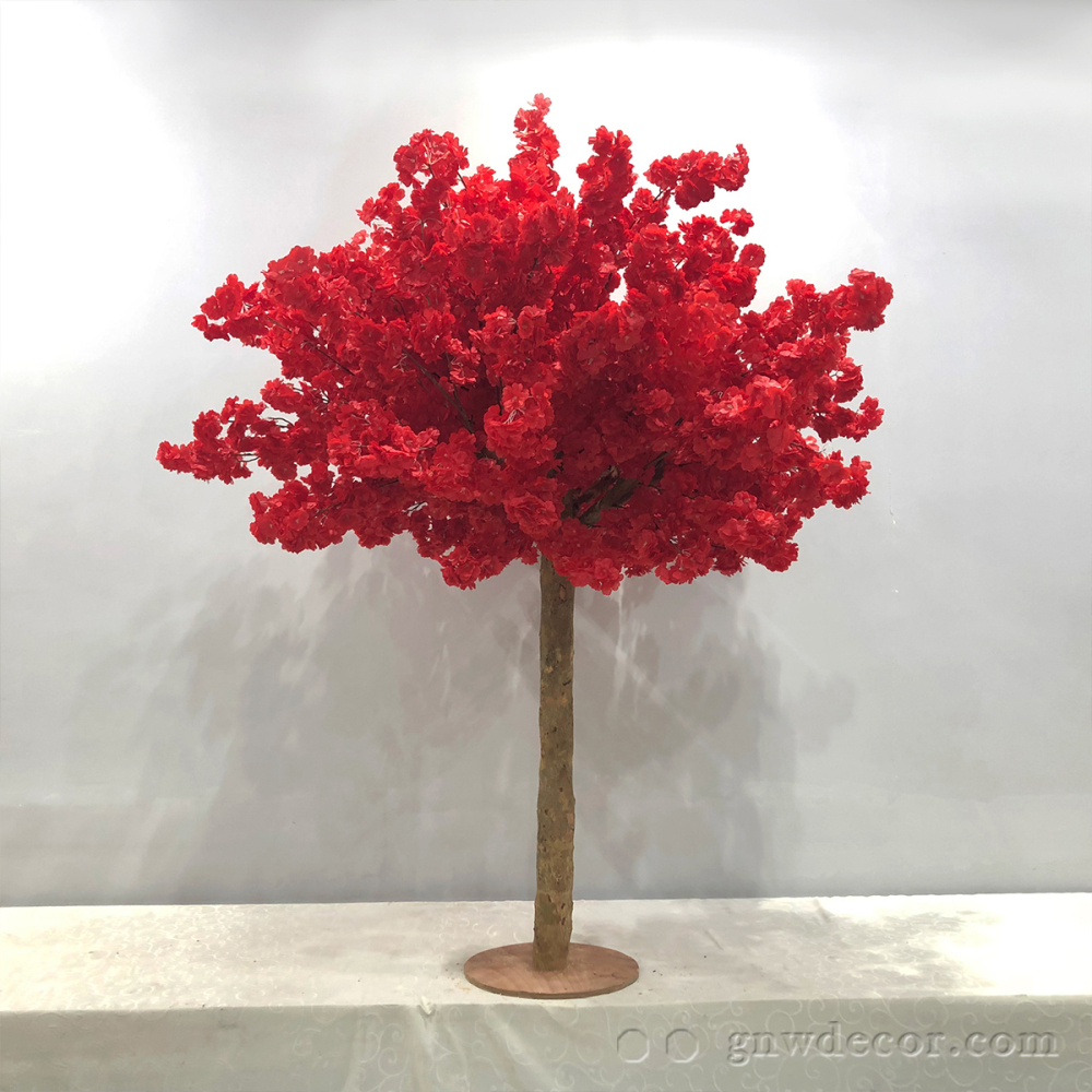 Artificial flower tree for table centerpiece