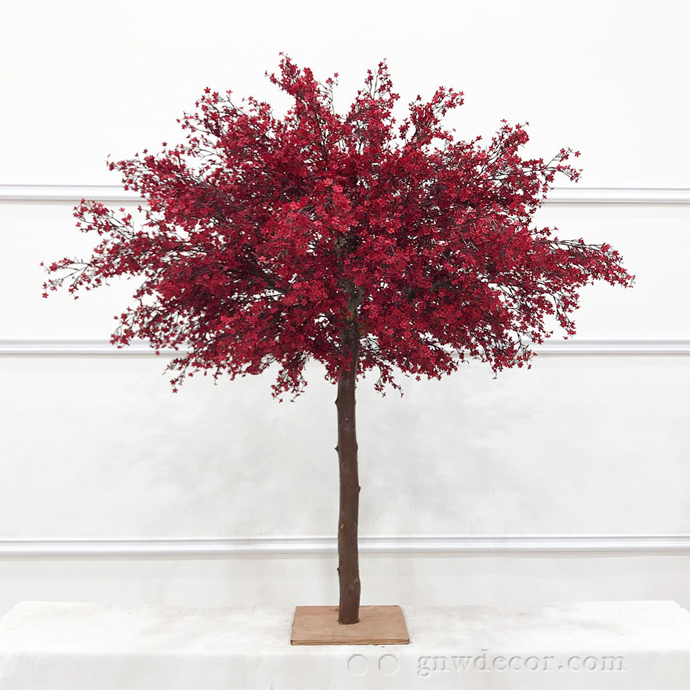 Artificial flower tree for table centerpiece
