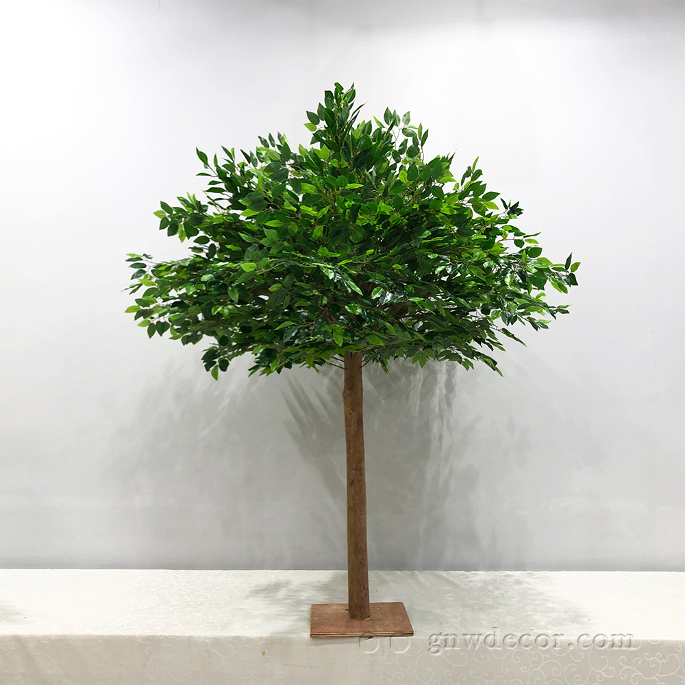 Artificial flower tree for table centerpiece
