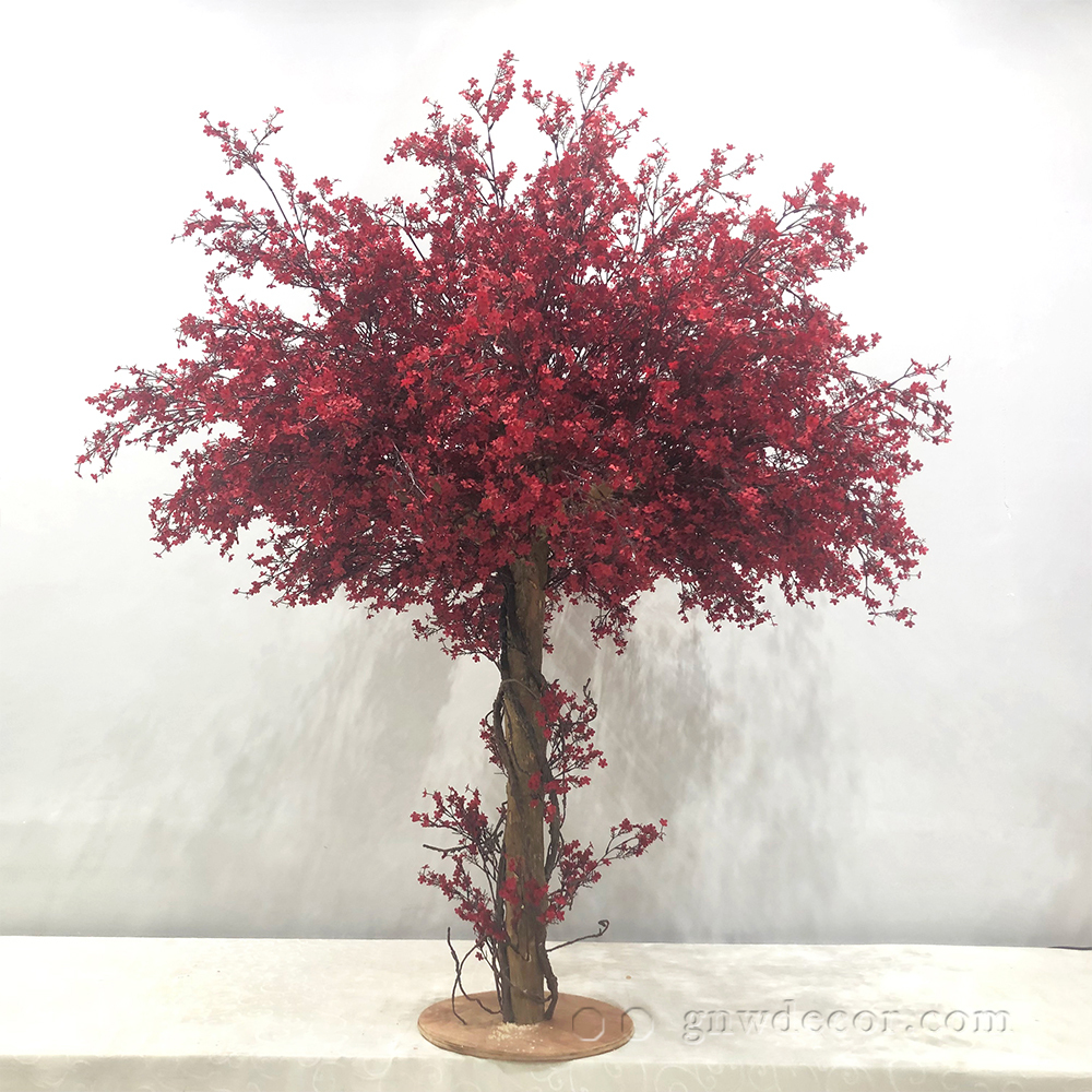 Artificial flower tree for table centerpiece