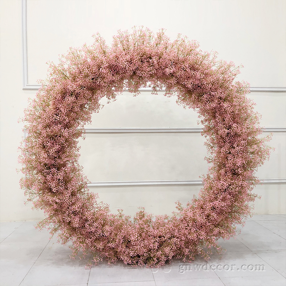 Artificial flower arch : circle ring shape