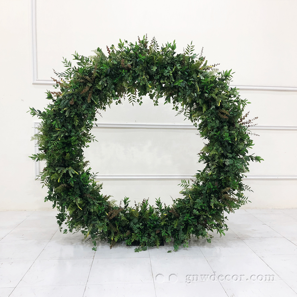 Artificial flower arch : circle ring shape