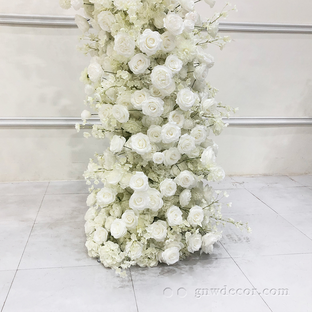 Artificial flower arch : 11 pillars
