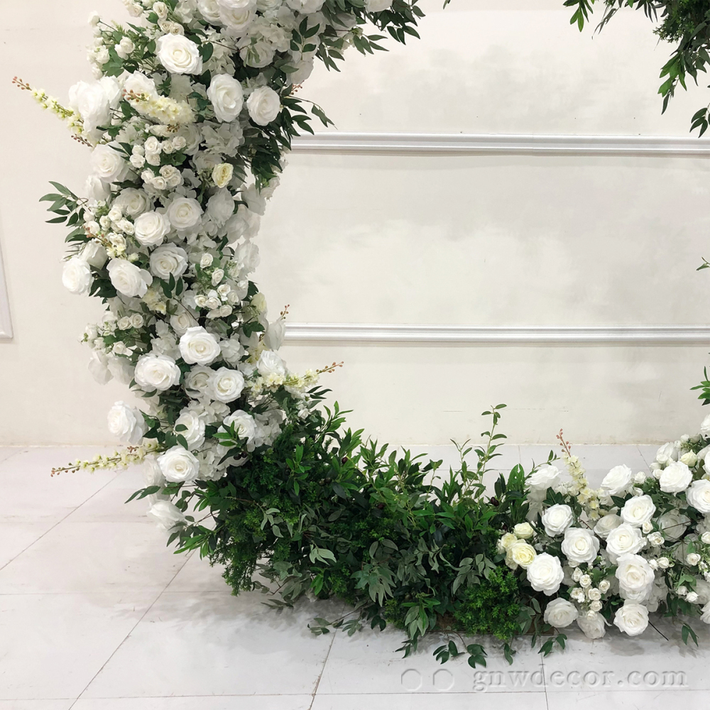 Artificial flower arch : circle ring shape