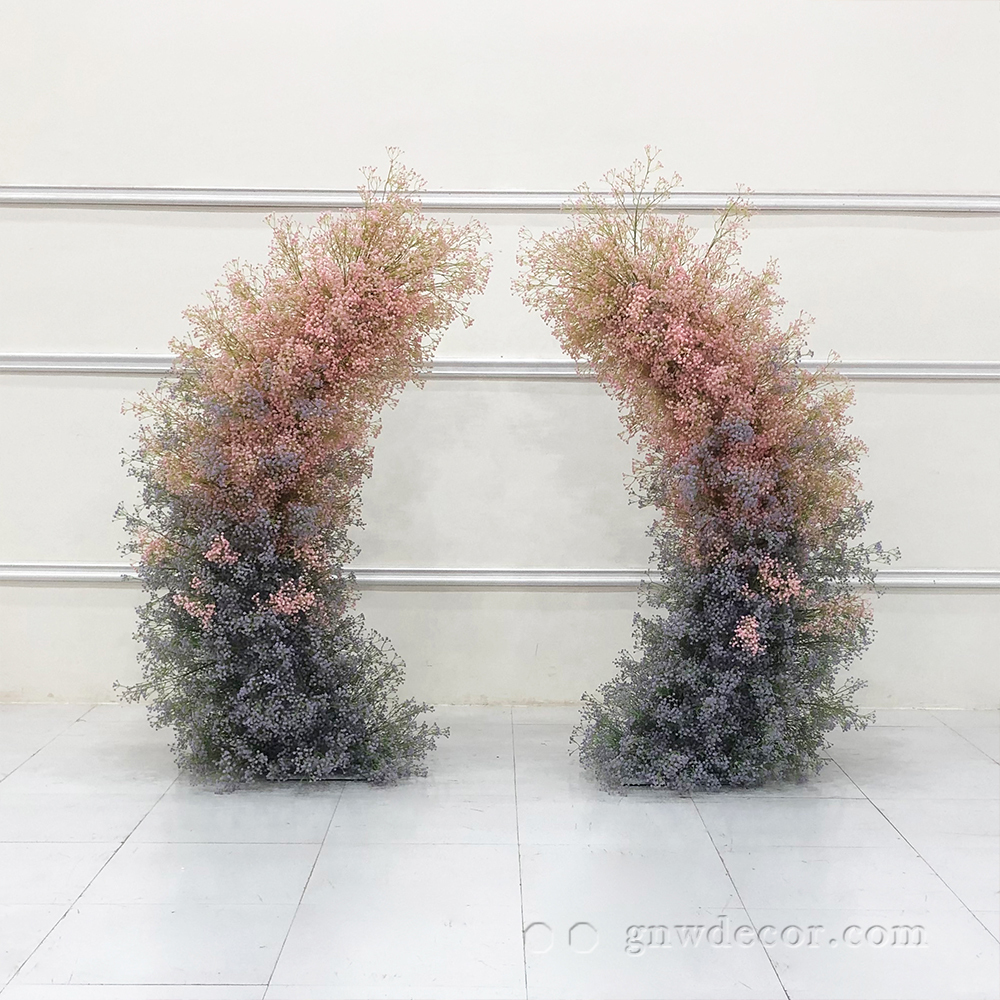 Artificial flower arch : 11 pillars